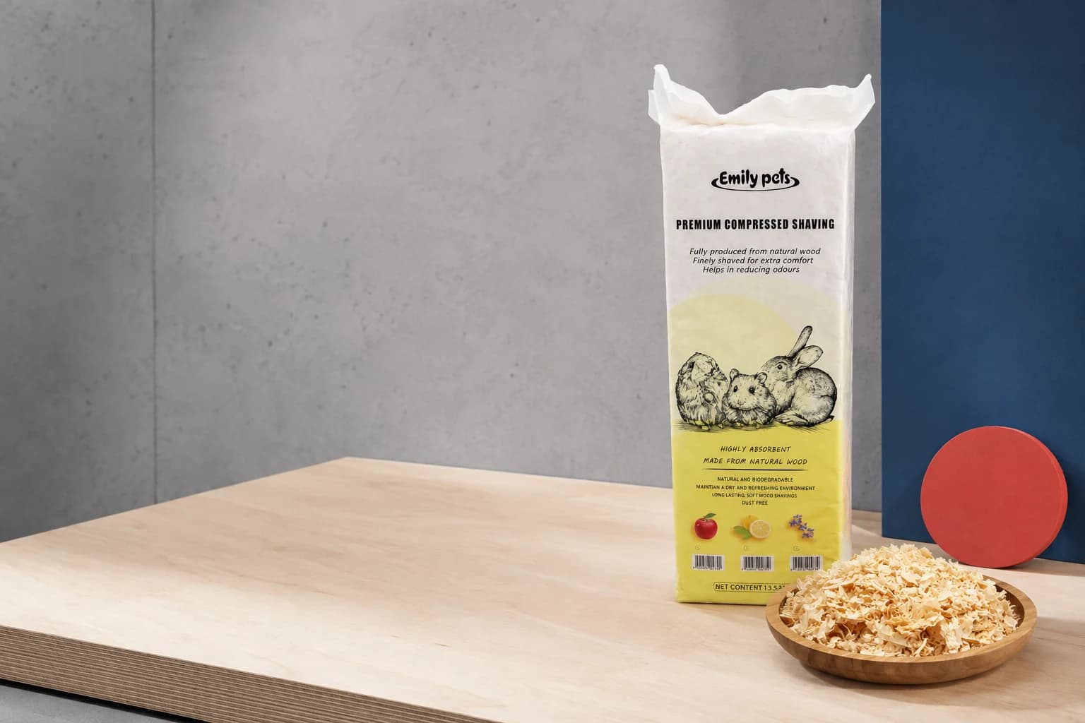 Emily-pets-Verpackung für Holzspäne-Einstreu